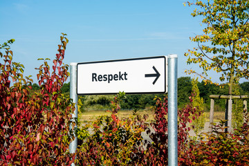 Schild 167 - Respekt