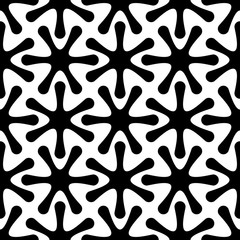 Vector seamless pattern in black and white.