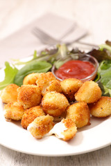 mozzarella croquette,cheese ball