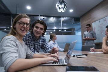 startup business team on meeting