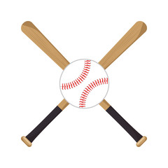 baseball crossed bats icons vector illustration eps 10