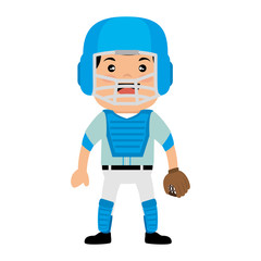 baseball club player field label design vector illustration eps 10