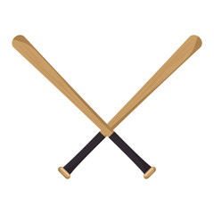 baseball crossed bats icons vector illustration eps 10