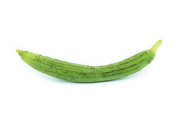 Sponge Gourd Vegetable Sponge( Luffa cylindrica) isolated on whi