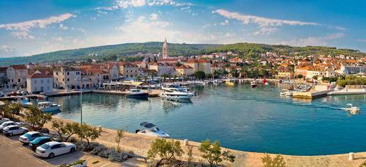 Supetar on Brac island panoramic view of harbor © xbrchx