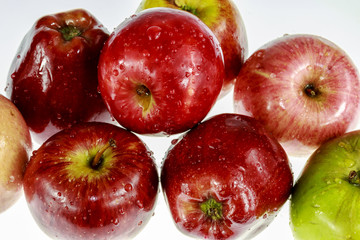 Red ripe apples