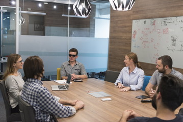 startup business team on meeting