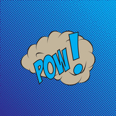 Colourful comic book style explosion vector effect