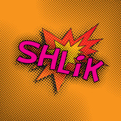 Colourful comic book style explosion vector effect