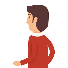 man character isolated icon vector illustration design