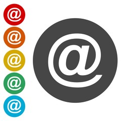 E-mail internet sticker set 