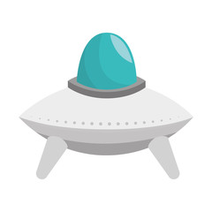 space ship toy kid isolated icon vector illustration design