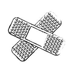 bandage first aid icon vector illustration graphic design