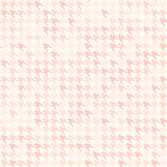 Rose houndstooth pattern. Seamless vector