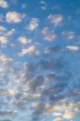 Evening sky and clouds