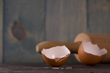 rolling pin with eggs