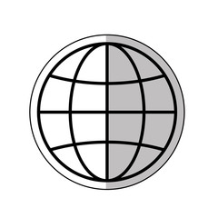 Global sphere symbol icon vector illustration graphic design