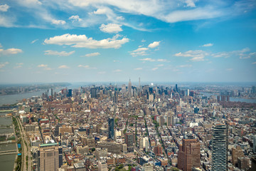 Aerial view of Manhattan, New York City