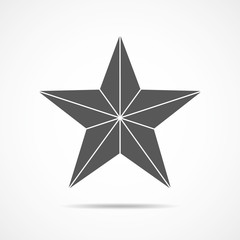 Star icon. Vector illustration.