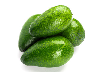 avocado on a white background