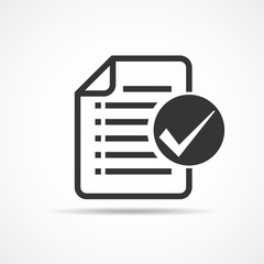 Checklist icon. Vector illustration.