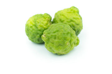 Bergamot fruit, Bergamot isolated on white background.