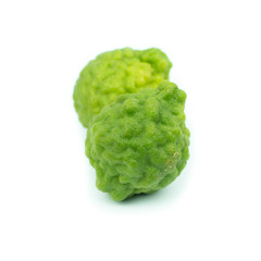 Bergamot fruit, Bergamot isolated on white background.