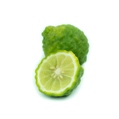 Bergamot fruit, Bergamot isolated on white background.