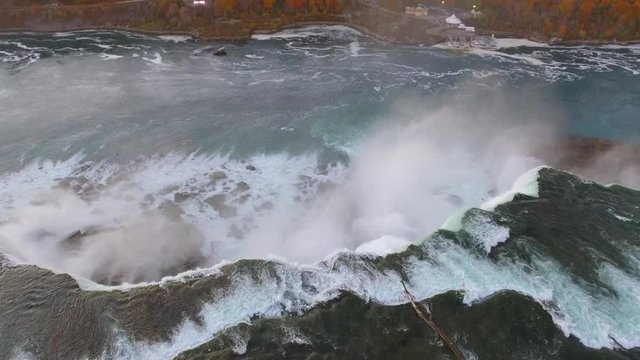 Aerial video of Niagara Falls Canada