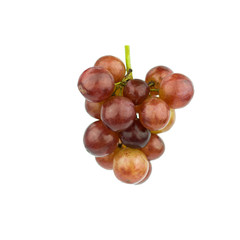 Seedless grapes isolated on white background