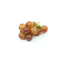 Seedless grapes isolated on white background