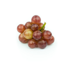 Seedless grapes isolated on white background