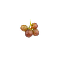 Seedless grapes isolated on white background