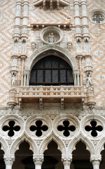 Facade of the Doges Palace in Venice, Italy