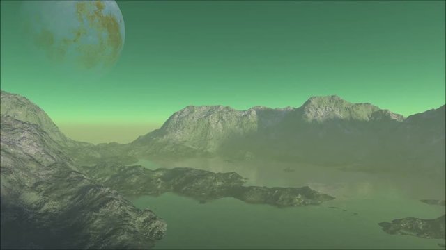 Exoplanet Kepler-22b and a hypothetic moon