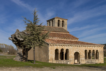 Fototapeta na wymiar Iglesia románica Nuestra Señora de la Vega, Pedraza,Segovia, España.
