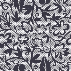 Vintage floral seamless pattern.