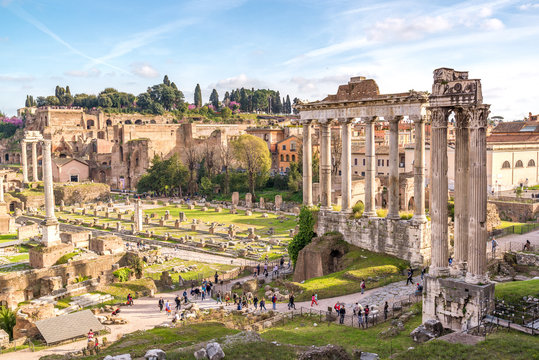 Forum Romanum in Rome Italy