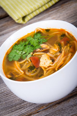 asian chicken tomyum soup