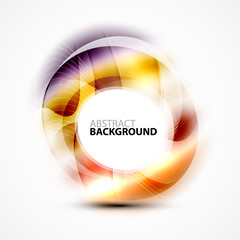 Shiny blurred cicrle template