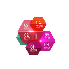 Paper geometric abstract infographic layouts