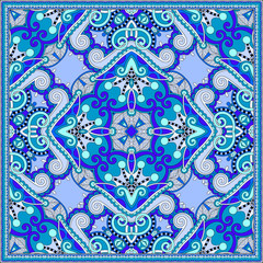 silk neck scarf or kerchief square pattern design in ukrainian s