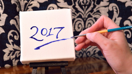 2017 on canvas