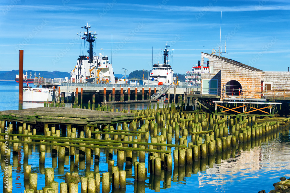 Canvas Prints Old Docks in Astoria