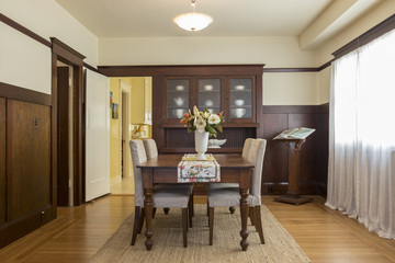 Antique Dining Room Interior.