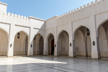 Fototapeta na wymiar Sultan Qaboos Grand Mosque Salalah Dhofar Region of Oman.