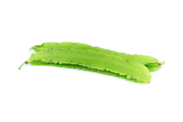 Young Winged Beans,Psophocarpus tetragonolobus Linn isolated on