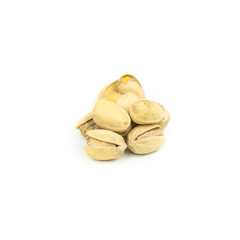 Pistachio nuts. Isolated on a white background.