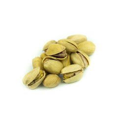 Pistachio nuts. Isolated on a white background.