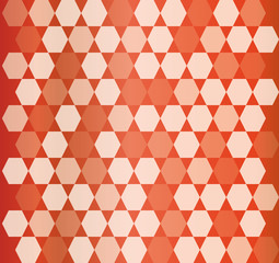 Fototapeta premium white shapes on orange background